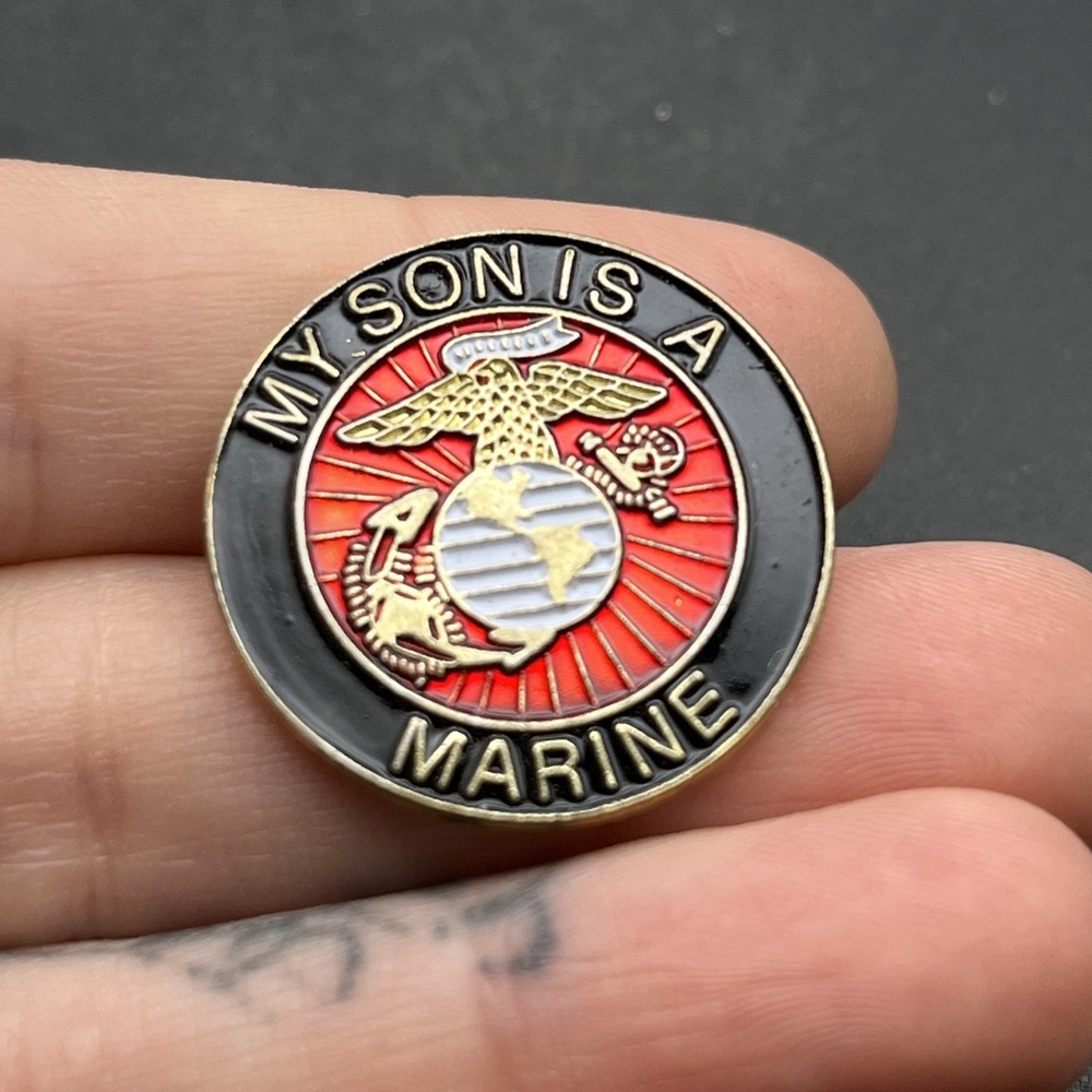 My Son Is A Marine USMC Lapel Hat Pin